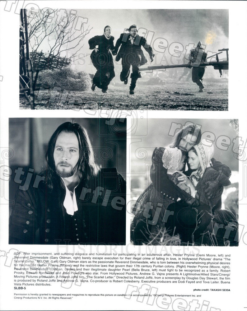 Undated Actors Demi Moore, Gary Oldman, Bella Bruce Press Photo adt385 - Historic Images