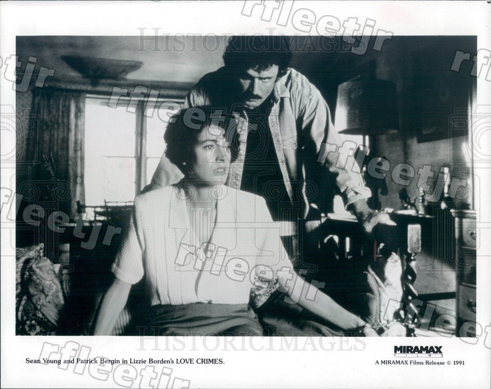 1991 Actors Patrick Bergin &amp; Sean Young in Film Love Crimes Press Photo adt39 - Historic Images