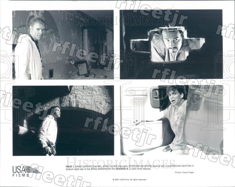 2001 Actors David Caruso, Josh Lucas, Stephen Gevedon Press Photo adt407 - Historic Images