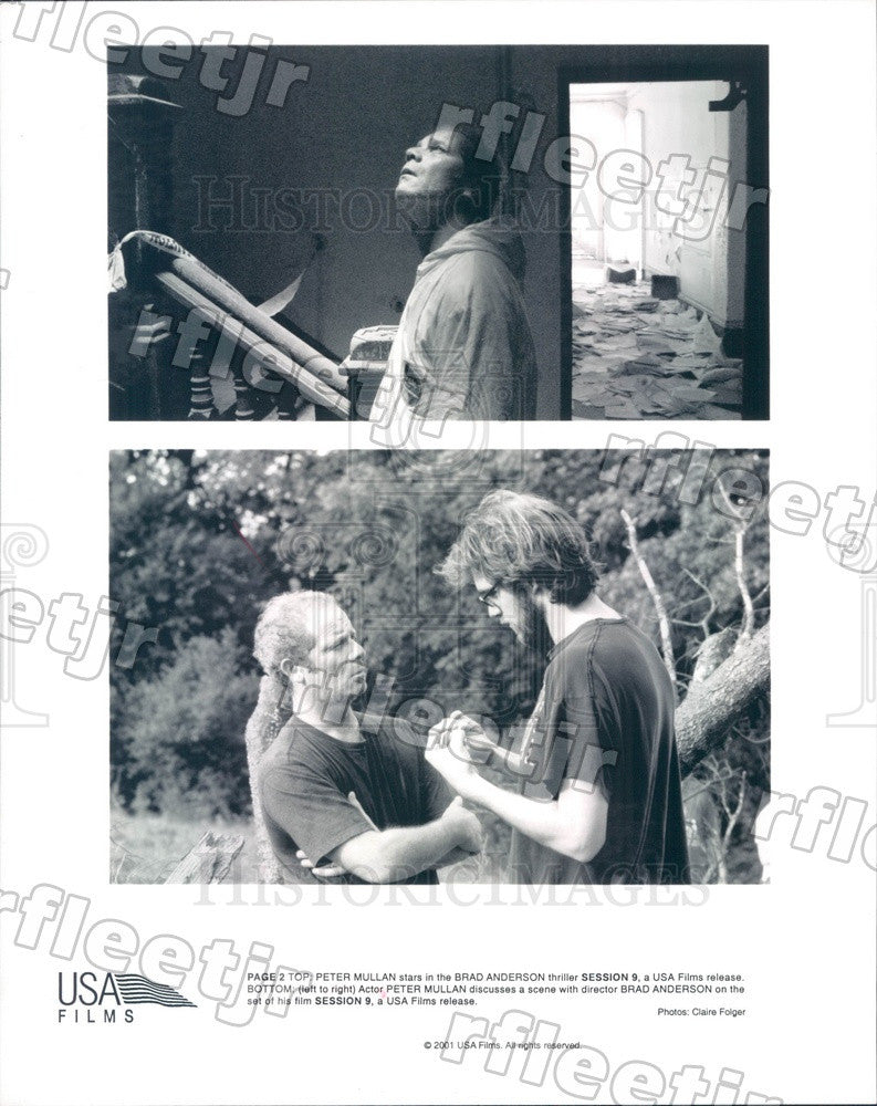 2001 Actor Peter Mullan, Director Brad Anderson of Film Press Photo adt409 - Historic Images