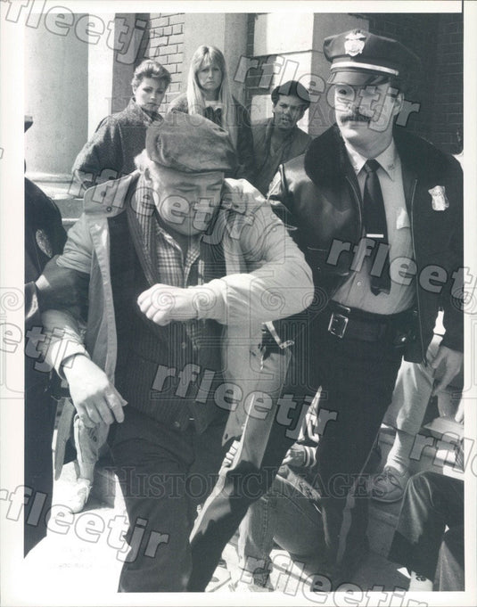 1987 Actors Ed Flanders, Robert Clohessy on TV St. Elsewhere Press Photo adt437 - Historic Images