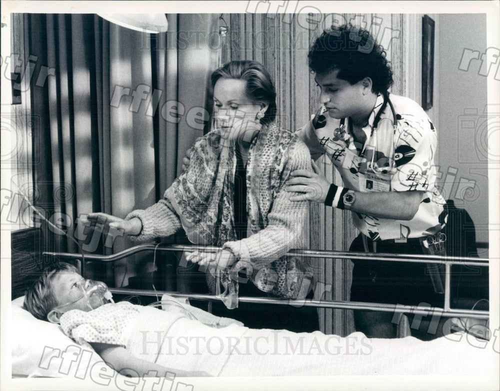 1985 Actors Howie Mandel, Tammy Grimes, Mark Lamb on TV Show Press Photo adt447 - Historic Images