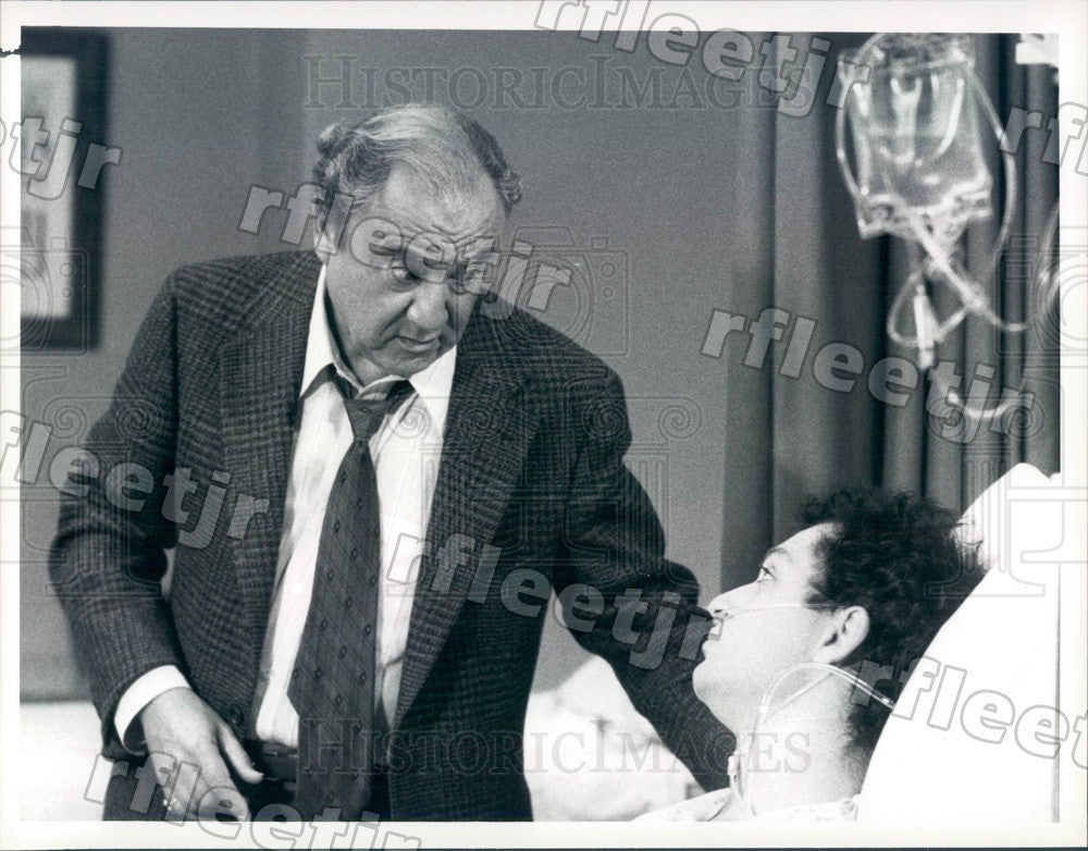 1986 Actors Howie Mandel &amp; Bill Dana on TV Show St. Elsewhere Press Photo adt453 - Historic Images