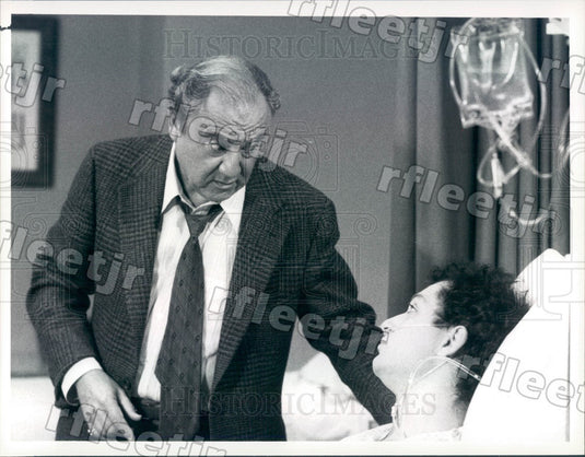 1986 Actors Howie Mandel & Bill Dana on TV Show St. Elsewhere Press Photo adt453 - Historic Images