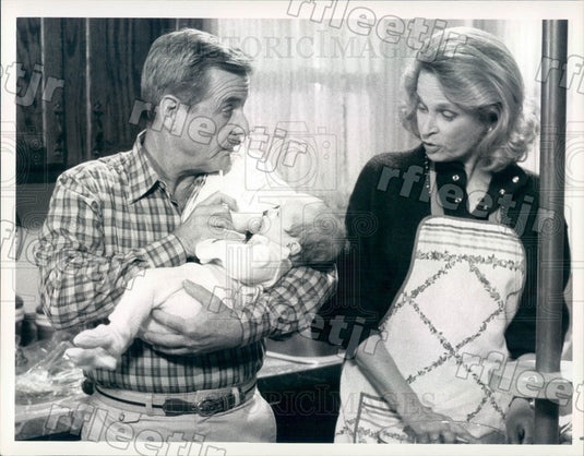 1985 Actors William Daniels, Bonnie Bartlett on St. Elsewhere Press Photo adt461 - Historic Images