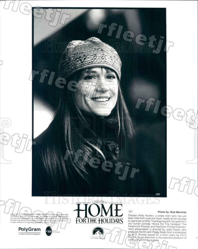 1995 Oscar, Emmy Winning Actress Holly Hunter in Film Press Photo adt497 - Historic Images