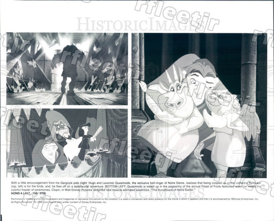 Undated Disney Characters in Film The Hunchback of Notre Dame Press Photo adt509 - Historic Images