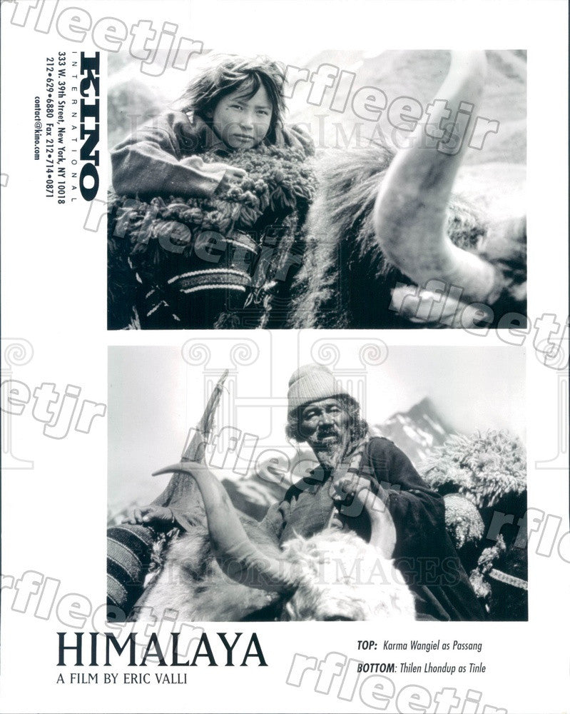 Undated Actors Karma Wangiel, Thilen Lhondup in Film Himalaya Press Photo adt531 - Historic Images