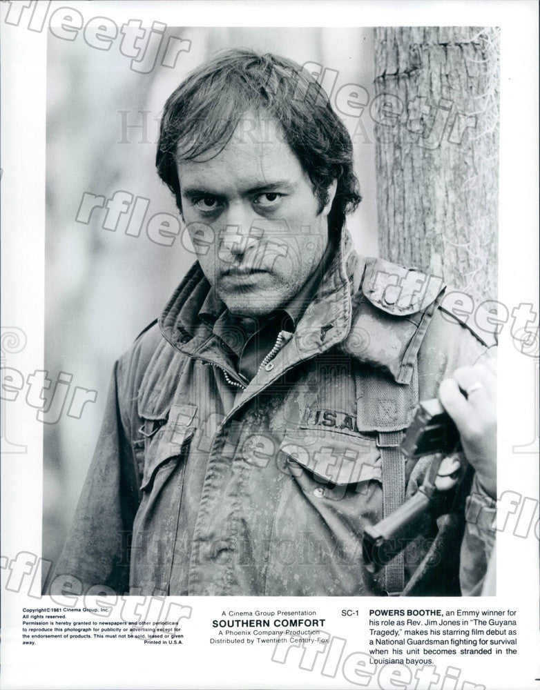 1981 Emmy Winning Actor Powers Boothe in Southern Comfort Press Photo adt537 - Historic Images