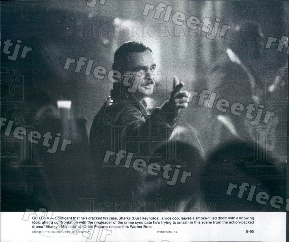 1981 Emmy Winning Actor Burt Reynolds in Sharky&#39;s Machine Press Photo adt541 - Historic Images