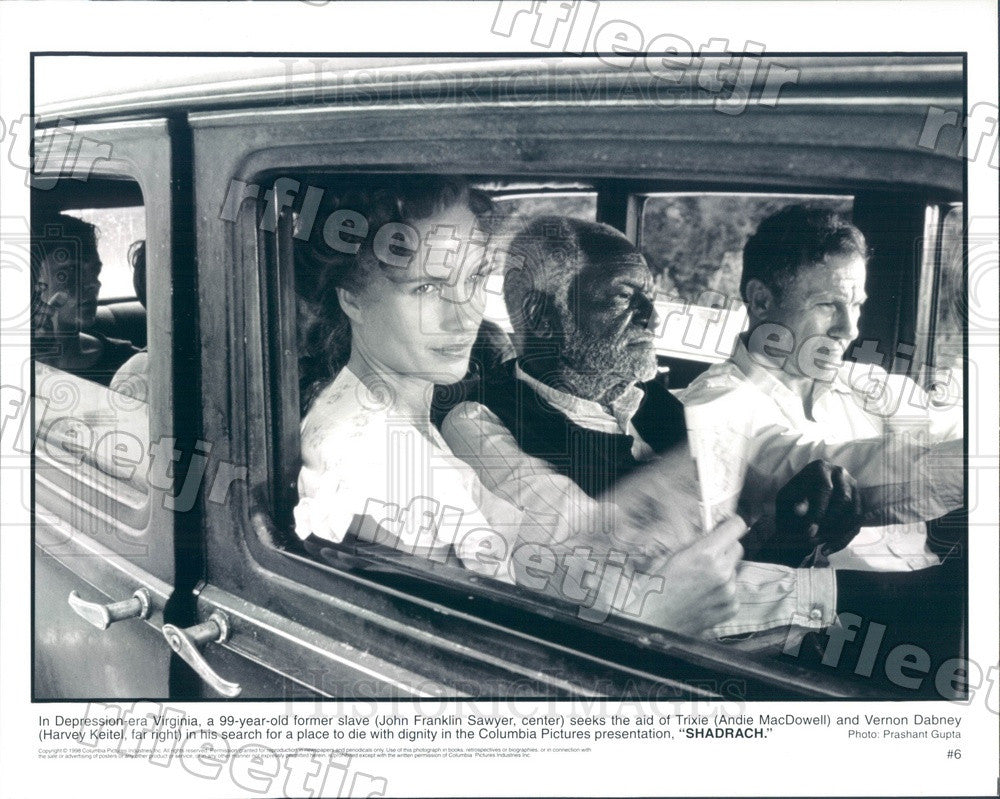 1998 Actors Andi MacDowell, Harvey Keitel Press Photo adt549 - Historic Images