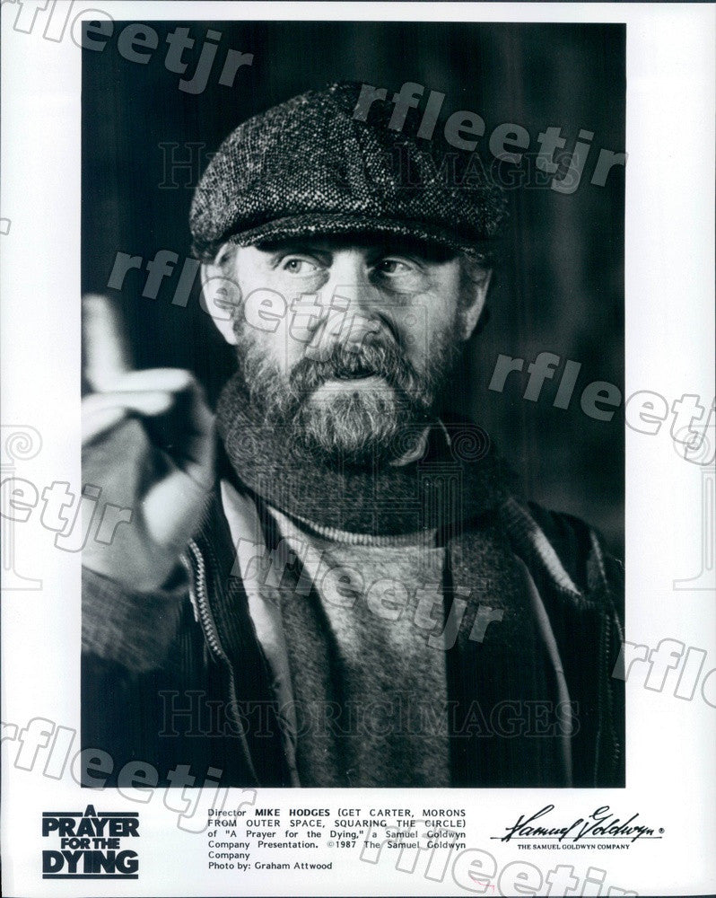 1987 British Film Dir Mike Hodges of A Prayer for the Dying Press Photo adt55 - Historic Images