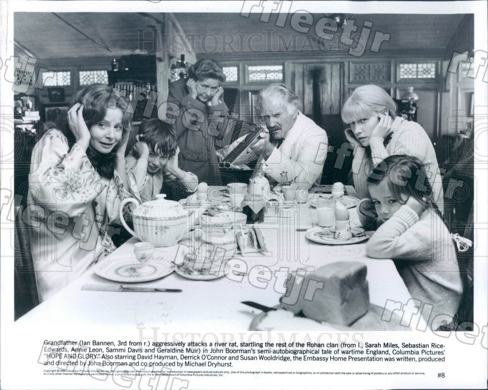 1986 Actors Ian Bannen, Sarah Miles, Sebastian Rice-Edwards Press Photo adt595 - Historic Images