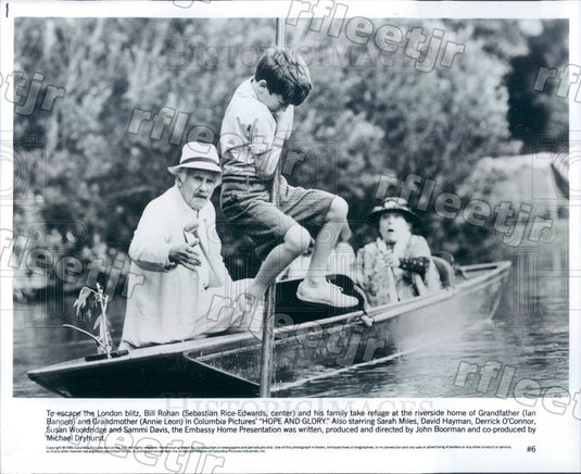 1986 Actors Ian Bannen, Sebastian Rice-Edwards, Annie Leon Press Photo adt599 - Historic Images