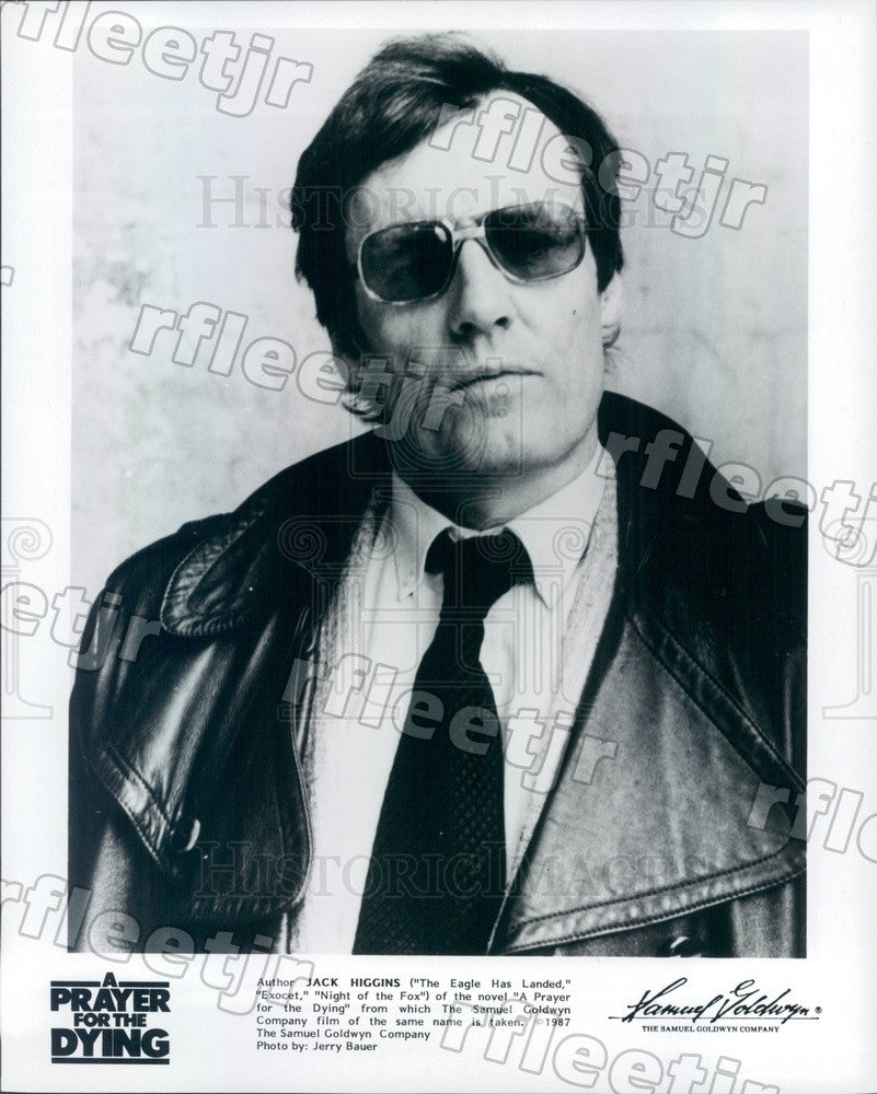 1987 British Novelist Jack Higgins of A Prayer for the Dying Press Photo adt61 - Historic Images