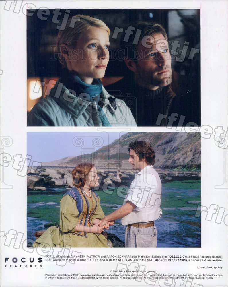 2002 Actors Gwyneth Paltrow, Aaron Eckhart, Jennifer Ehle Press Photo adt67 - Historic Images