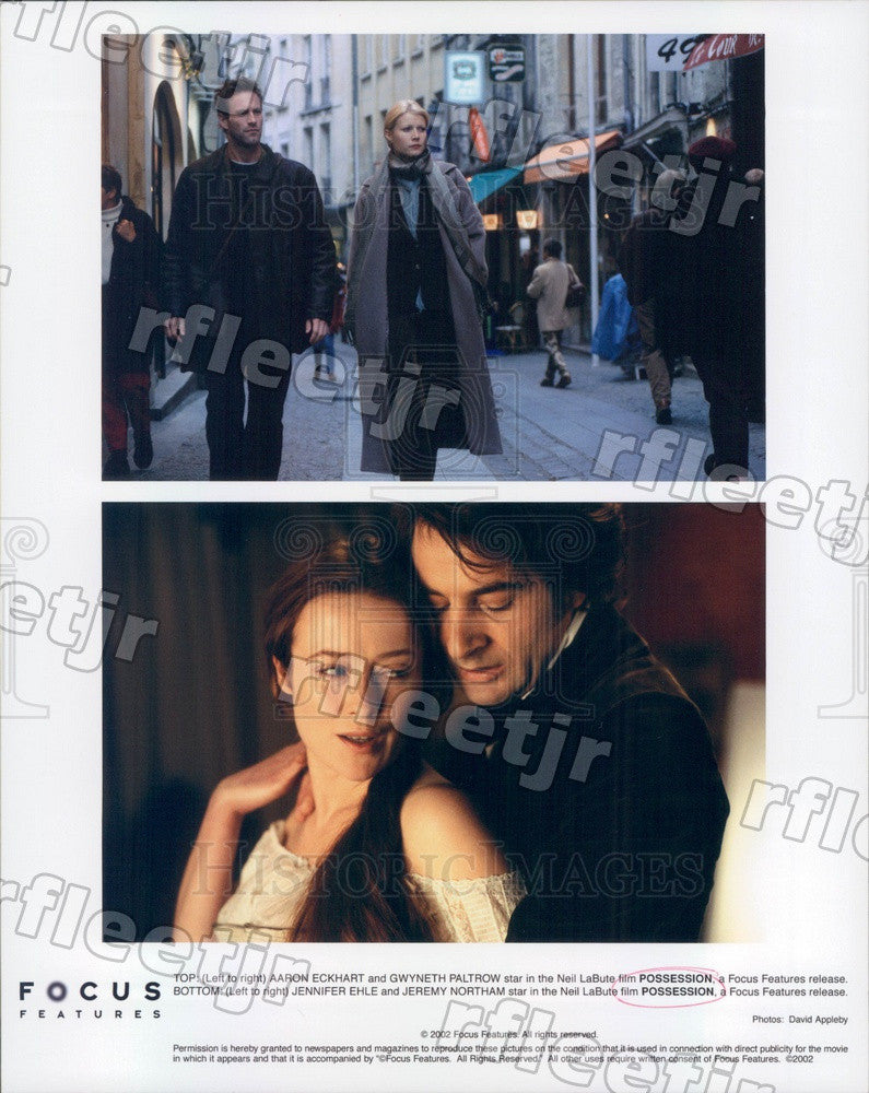 2002 Actors Gwyneth Paltrow, Aaron Eckhart, Jennifer Ehle Press Photo adt71 - Historic Images