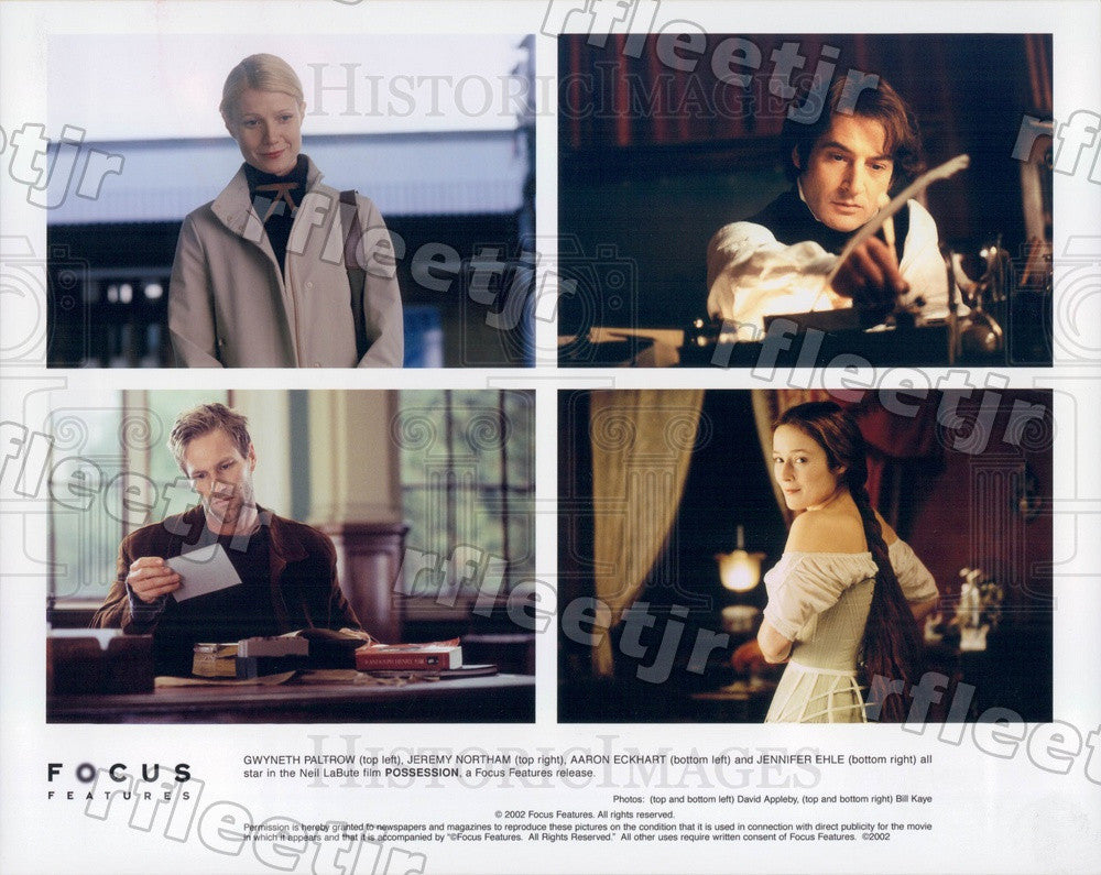 2002 Actors Gwyneth Paltrow, Aaron Eckhart, Jennifer Ehle Press Photo adt73 - Historic Images