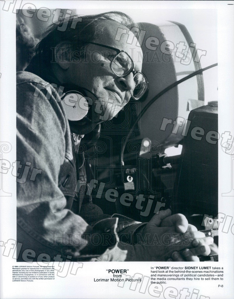 1986 Film Director, Producer Sidney Lumet of Film Power Press Photo adt93 - Historic Images