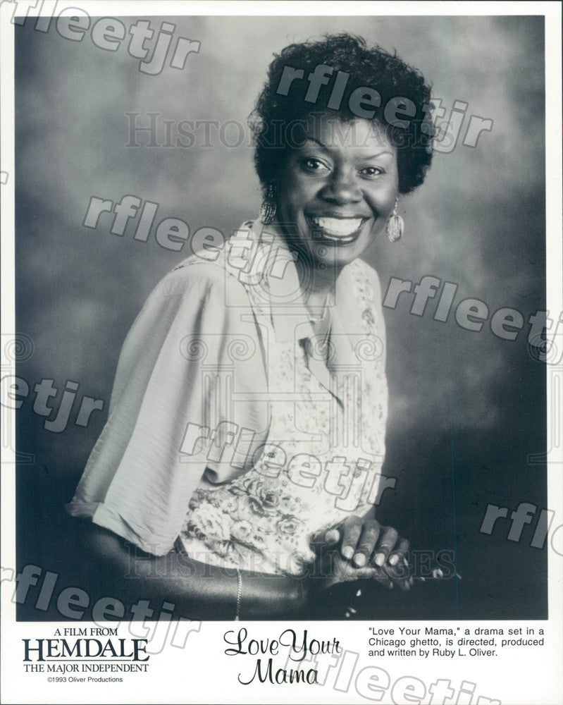 1993 Producer, Dir, Writer Ruby Oliver of Film Love Your Mama Press Photo adu109 - Historic Images