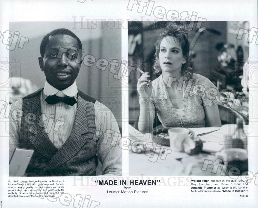 1987 Actors Willard Pugh &amp; Amanda Plummer in Film Press Photo adu117 - Historic Images