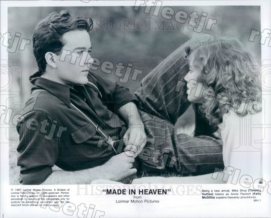 1987 Actors Timothy Hutton & Kelly McGillis in Made In Heaven Press Photo adu125 - Historic Images
