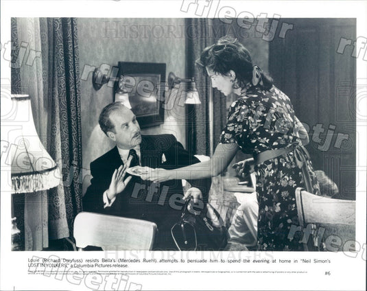 1993 Oscar Winning Actors Richard Dreyfuss & Mercedes Ruehl Press Photo adu135 - Historic Images