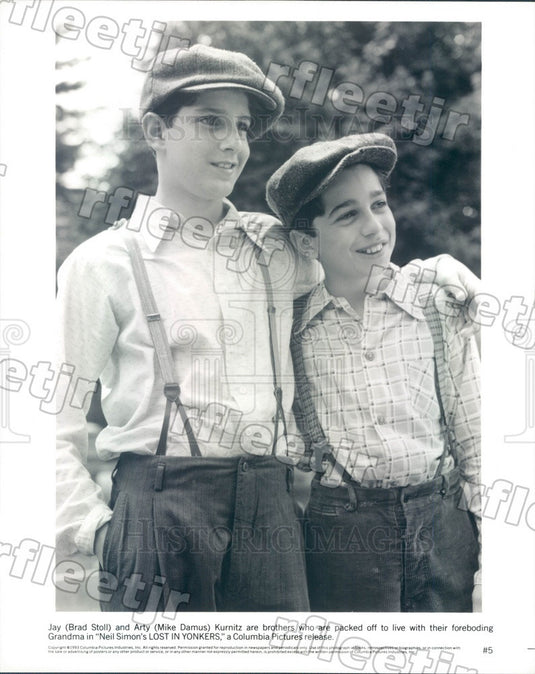 1993 Actors Brad Stoll & Mike Damus in Film Lost In Yonkers Press Photo adu137 - Historic Images