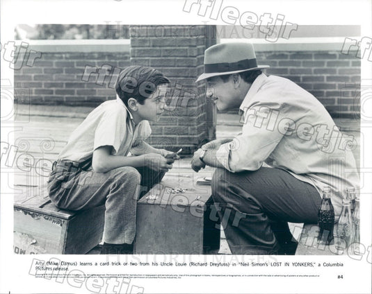 1993 Oscar Winning Actor Richard Dreyfuss & Mike Damus Press Photo adu141 - Historic Images