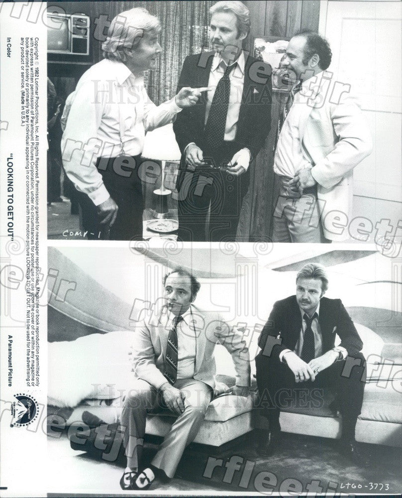 1982 Oscar Winning Actor Jon Voight, Burt Young in Film Press Photo adu145 - Historic Images