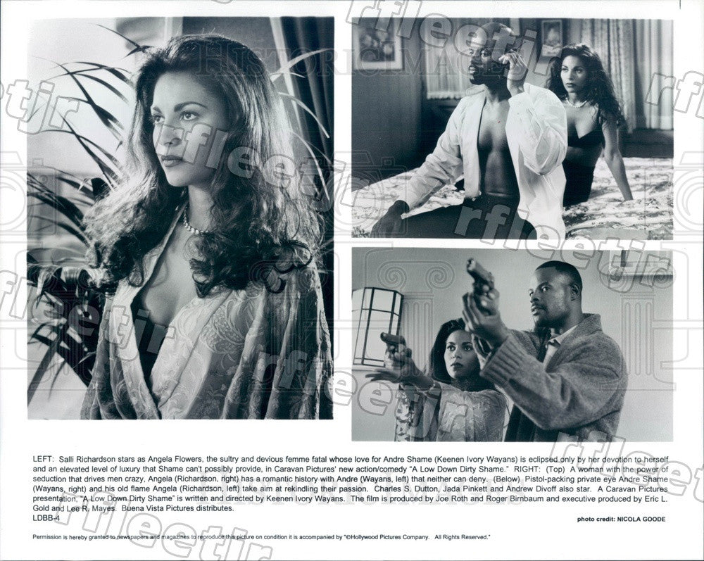 Undated Actors Keenen Ivory Wayans &amp; Salli Richardson Press Photo adu17 - Historic Images