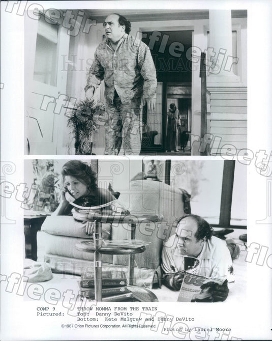 1987 Emmy Winning Actor Danny DeVito & Kate Mulgrew Press Photo adu185 - Historic Images