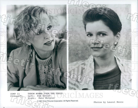1987 Actors Kate Mulgrew & Kim Greist in Film Throw Momma Press Photo adu191 - Historic Images