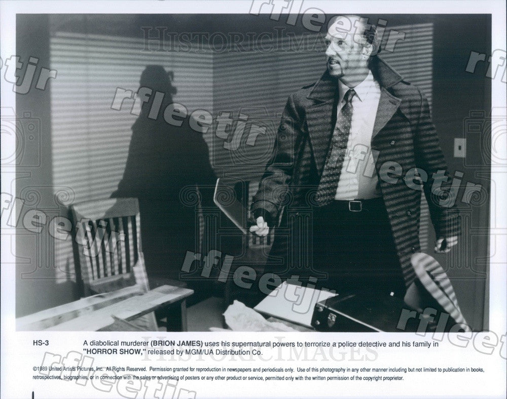 1989 Hollywood Actor Brion James in Film Horror Show Press Photo adu1 - Historic Images