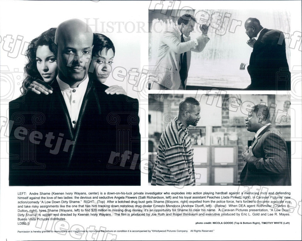Undated Actors Keenen Ivory Wayans, Jada Pinkett Press Photo adu21 - Historic Images