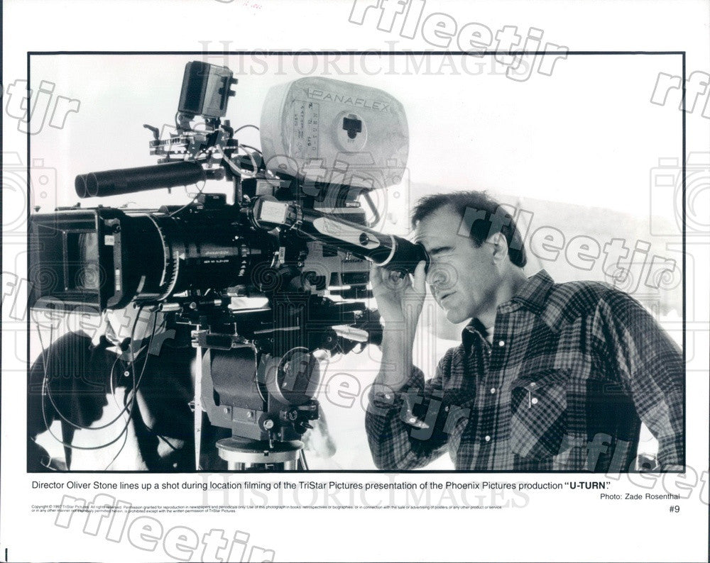 1997 Oscar Winning Film Director Oliver Stone Filming U-Turn Press Photo adu231 - Historic Images
