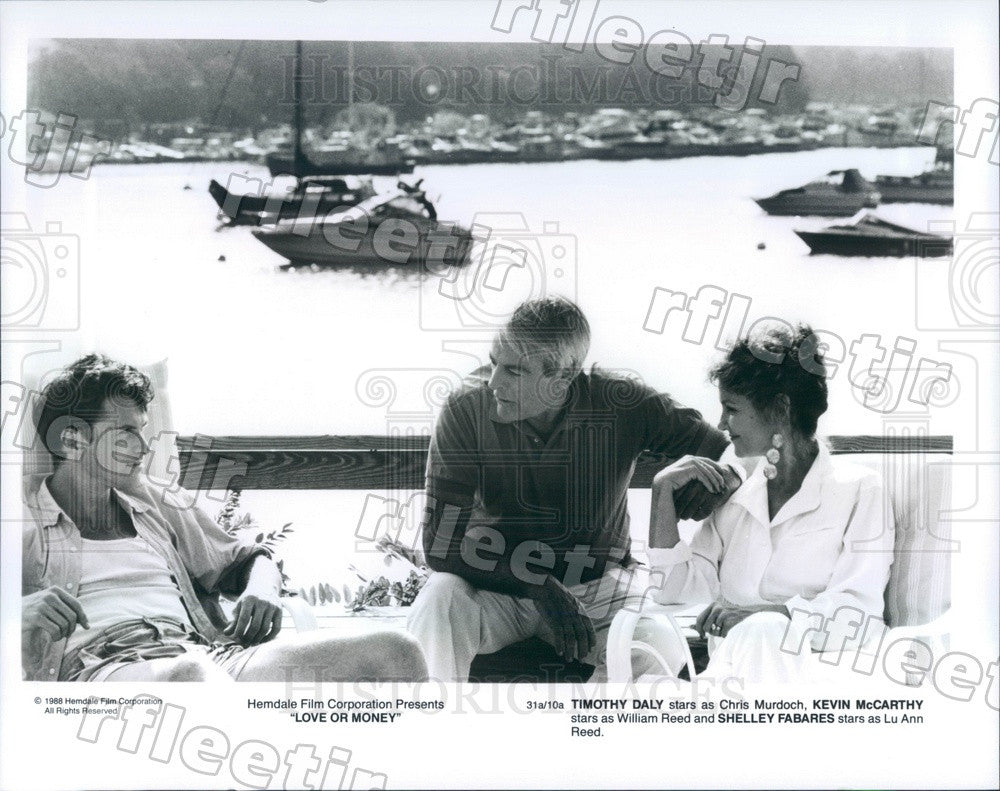 1988 Actors Timothy Daly, Kevin McCarthy, Shelley Fabares Press Photo adu251 - Historic Images