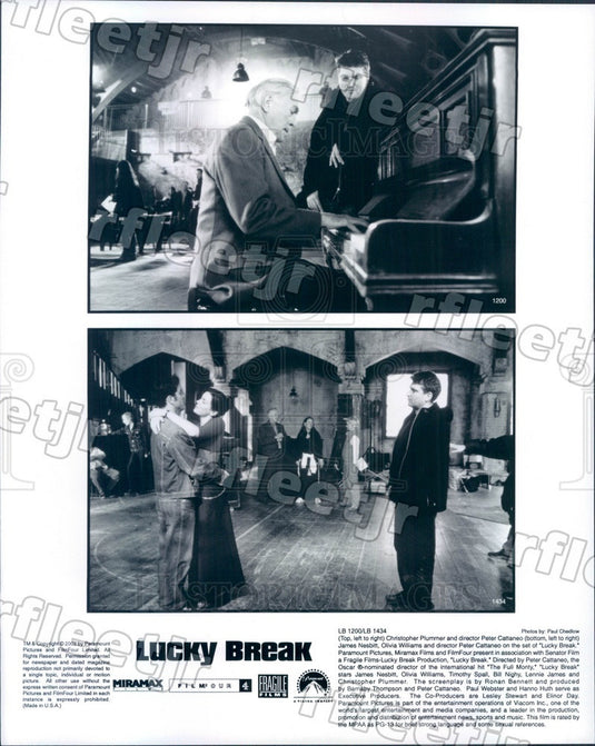2002 Actors Christopher Plummer, James Nesbitt Press Photo adu27 - Historic Images