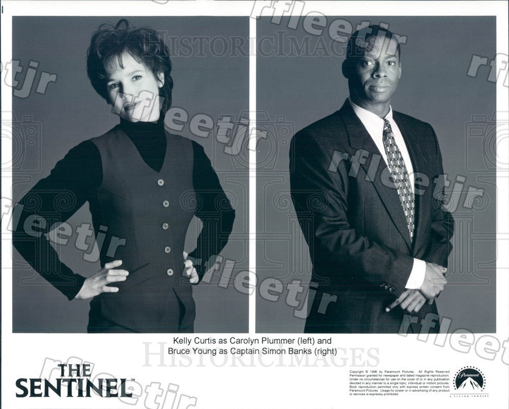 1996 Actors Kelly Curtis &amp; Bruce Young in The Sentinel Press Photo adu311 - Historic Images