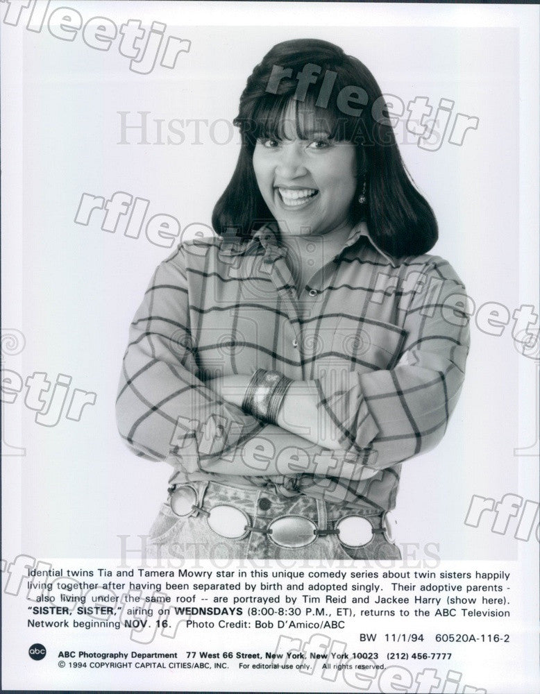 1994 Actress Jackee Harry on TV Show Sister, Sister Press Photo adu337 - Historic Images