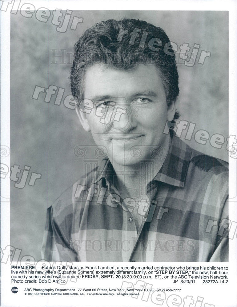 1991 Actor Patrick Duffy on TV Show Step By Step Press Photo adu423 - Historic Images
