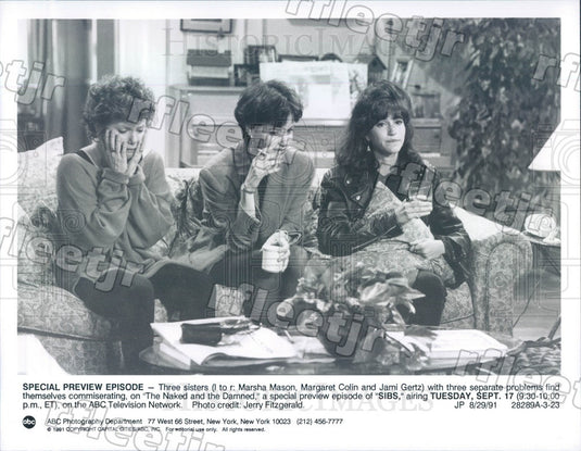 1991 Actors Marsha Mason, Margaret Colin, Jami Gertz Press Photo adu425 - Historic Images