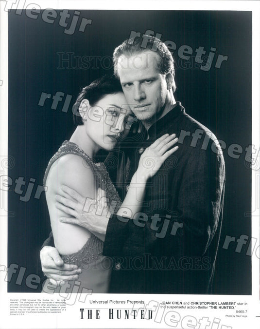 1995 Chinese Actor Joan Chen & Christopher Lambert in Film Press Photo adu435 - Historic Images