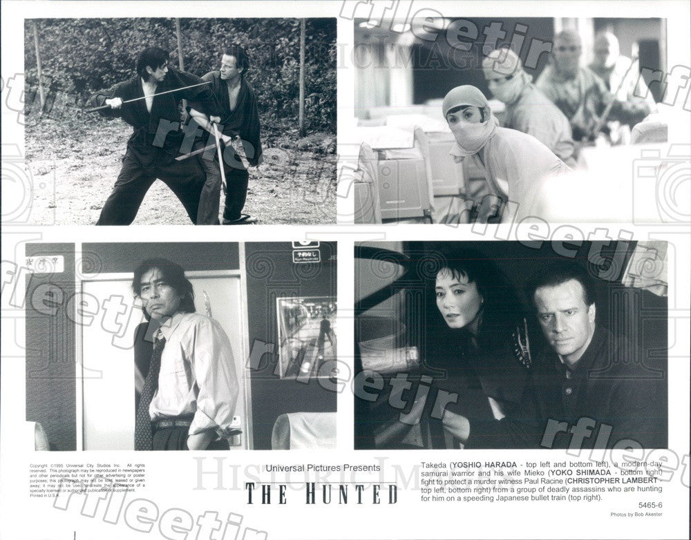 1995 Actors Christopher Lambert, Yoshio Harada, Yoko Shimada Press Photo adu437 - Historic Images