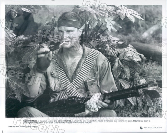 1986 American Actor Richard Moll in Film House Press Photo adu447 - Historic Images