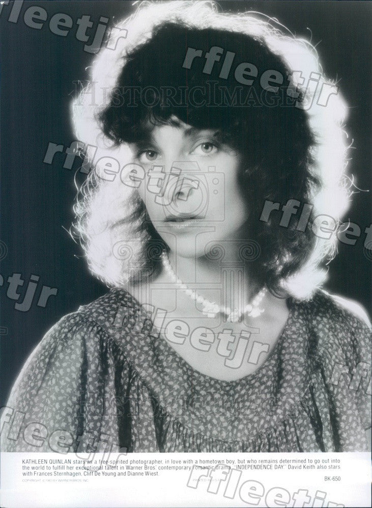 1983 Actress Kathleen Quinlan in Film Independence Day Press Photo adu457 - Historic Images