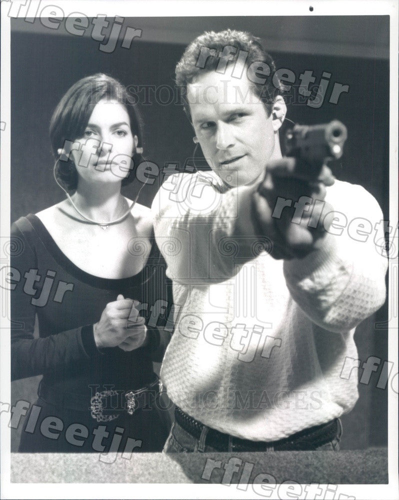 Undated Actors Gregory Harrison &amp; Emmy Winner Sela Ward Press Photo adu497 - Historic Images