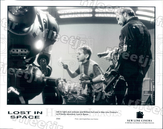 1998 Actors William Hurt & Jack Johnson in Film Lost In Space Press Photo adu51 - Historic Images