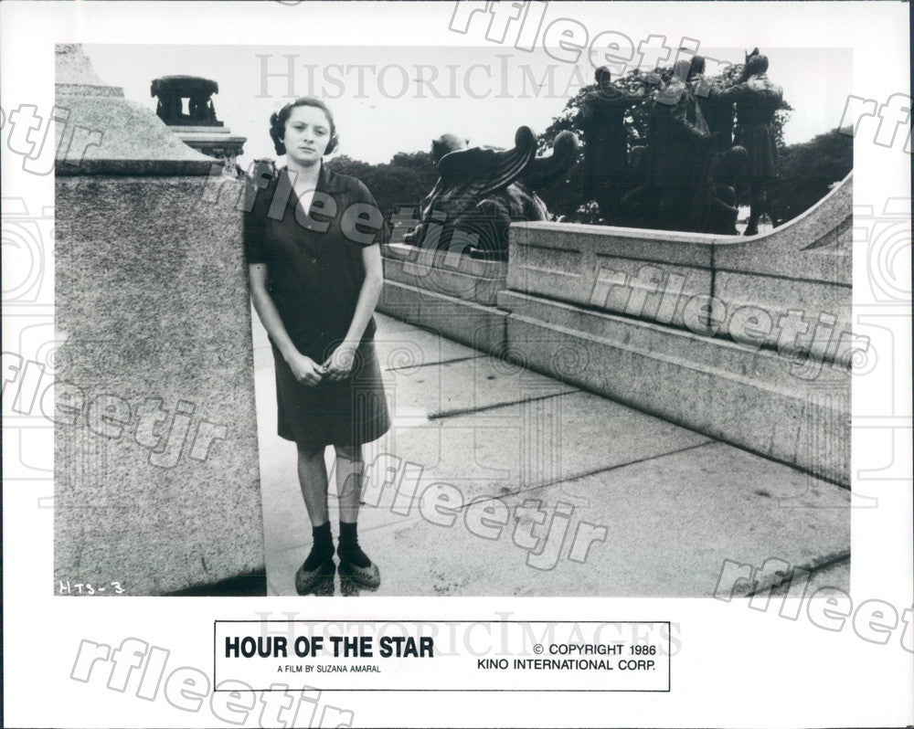 1986 Brazilian Actress Marcelia Cartaxo in Hour Of The Star Press Photo adu551 - Historic Images