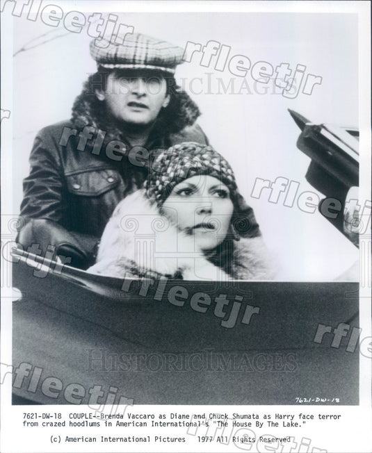1977 Actors Brenda Vaccaro & Chuck Shumata in Film Press Photo adu561 - Historic Images
